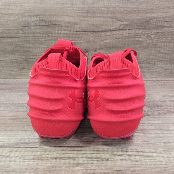 Under Armour Blur Smoke Suede 2.0 MC Men's 15 Red Football Cleats (3027978-600) - Picture 4 of 9